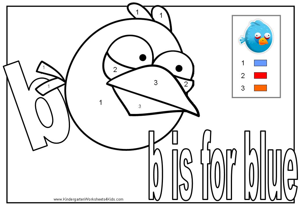 Angry Birds Alphabet Coloring Pages